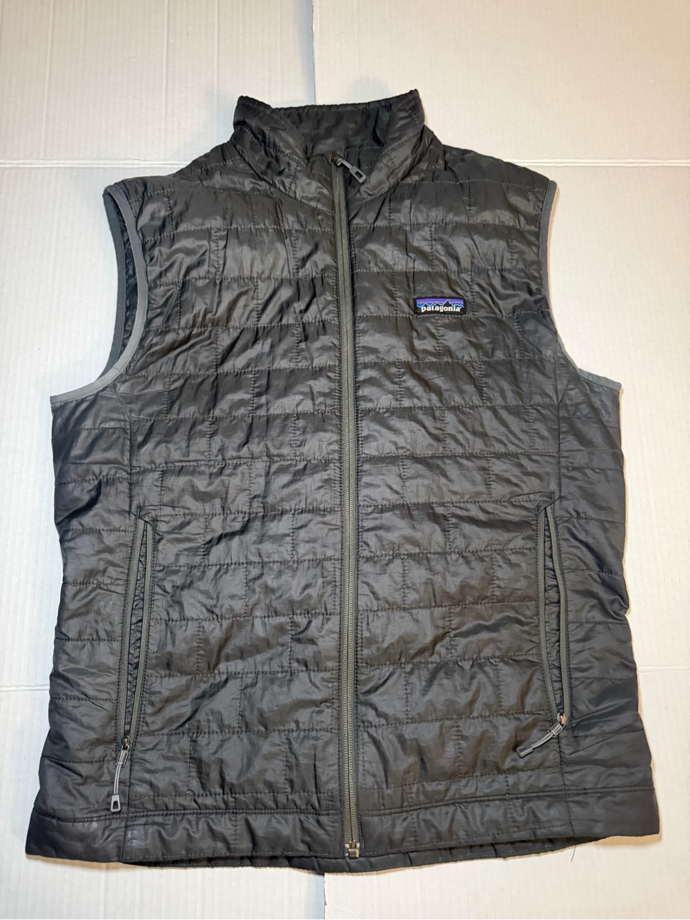 Patagonia Nano Puff Vest Mens Small Primaloft Black Outdoor Zip